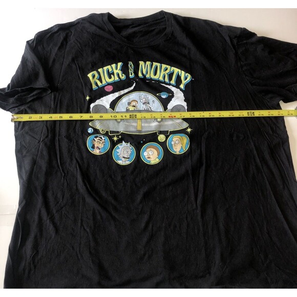 Rick And Morty Black Mens Short Sleeve T-shirt Size 3XL - Picture 6 of 12